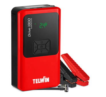 Robot de pornire portabil 12V Li-Po, multifunctional 5 moduri, Telwin DRIVE 1800 Kompresor